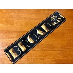 Broadway Street Sign Tragedy Comedy Mask Theater Theatre Show Wall Decor New